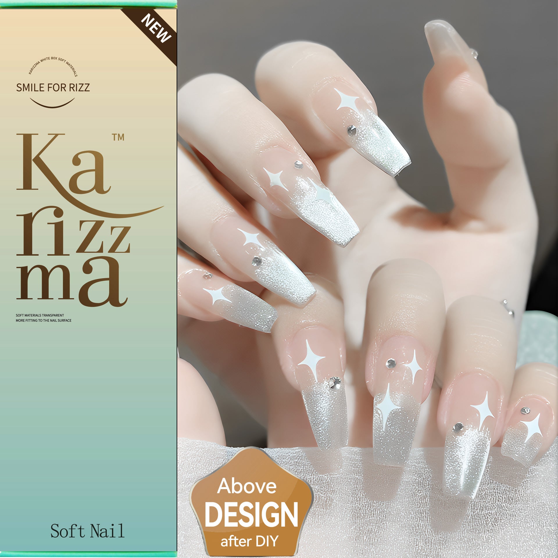 Customizable  Press-On Nails Kit – DIY Nail Art for Every Style! No.31