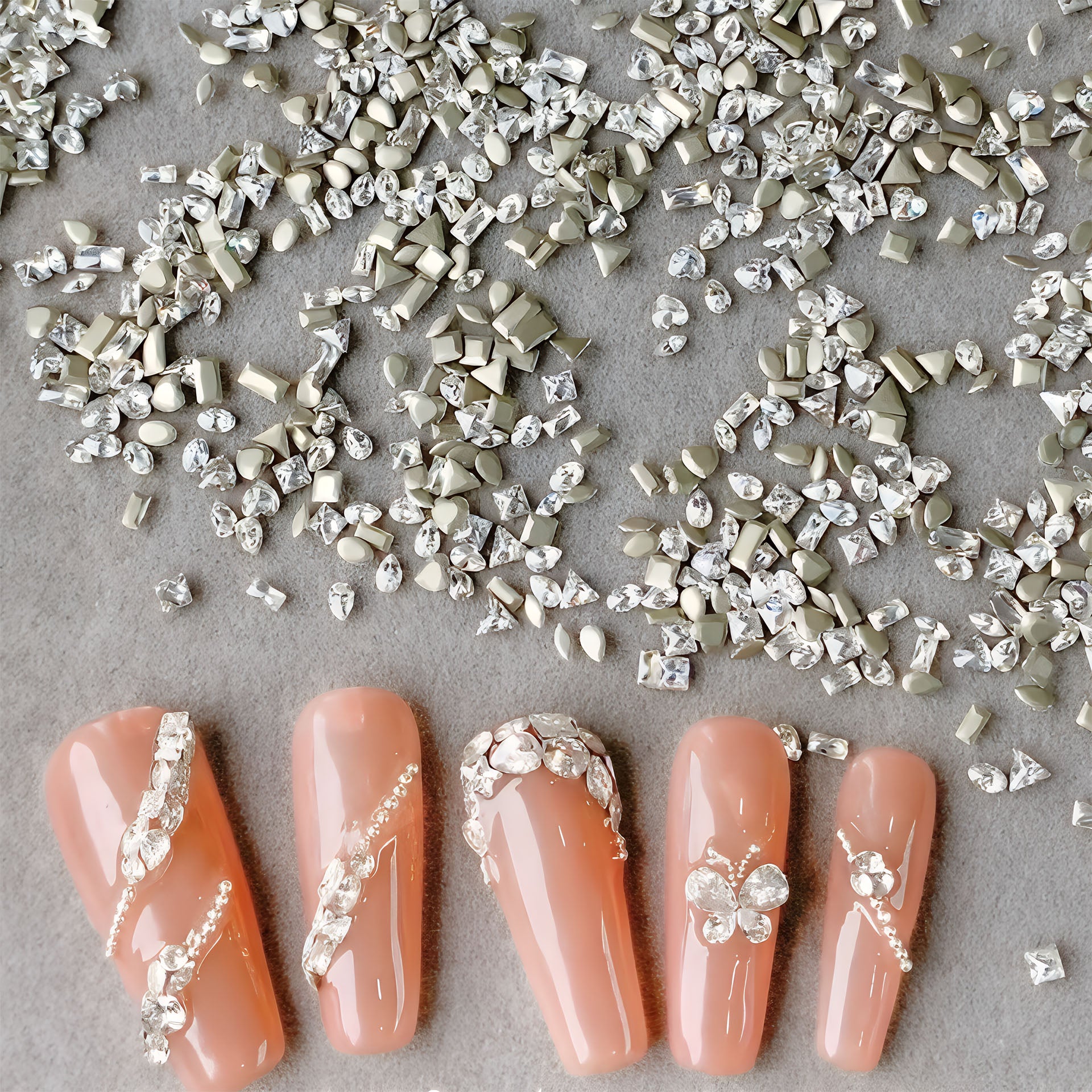 Customizable  Press-On Nails Kit – DIY Nail Art for Every Style! No.37