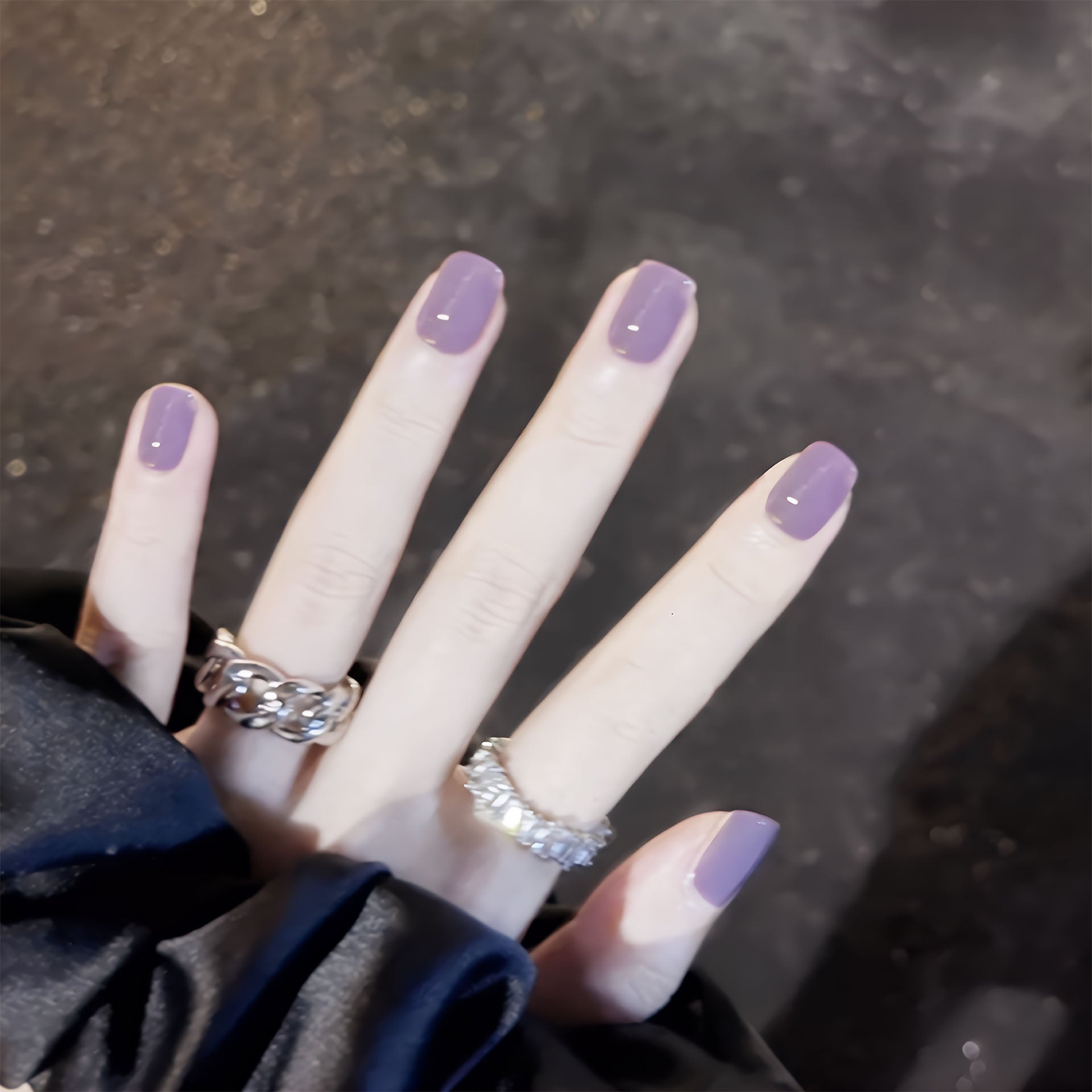 Velvet Mystique lavender (Purple Grey White) No.45