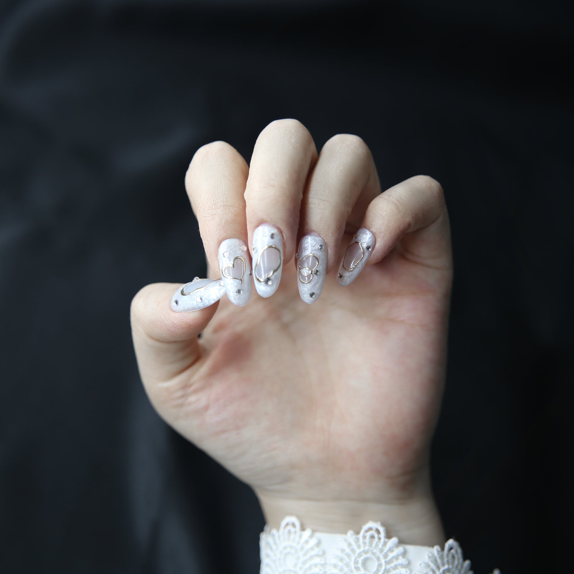 Customizable  Press-On Nails Kit – DIY Nail Art for Every Style! No.33