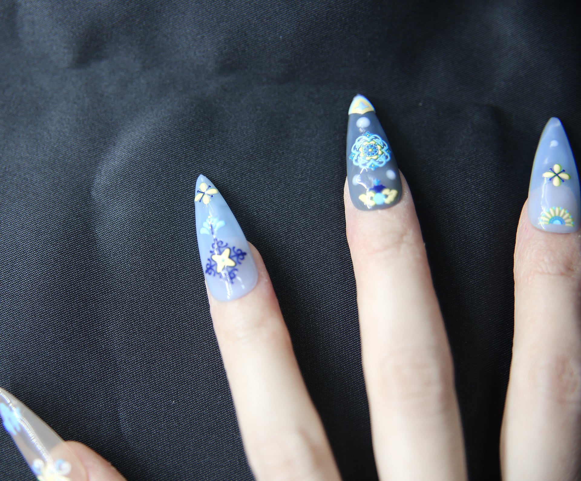 Customizable  Press-On Nails Kit – DIY Nail Art for Every Style! No.34