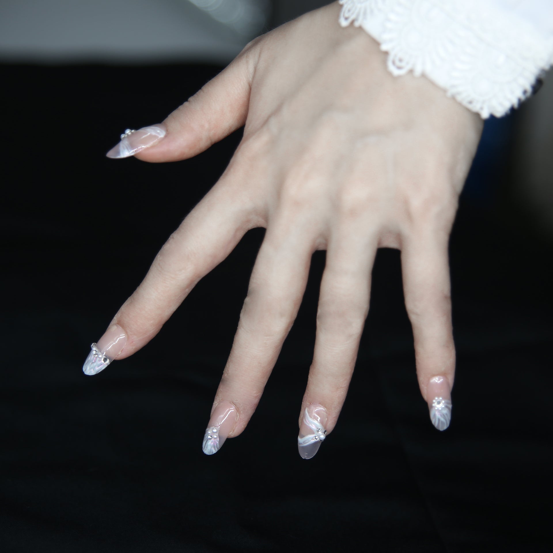 Customizable  Press-On Nails Kit – DIY Nail Art for Every Style! No.36