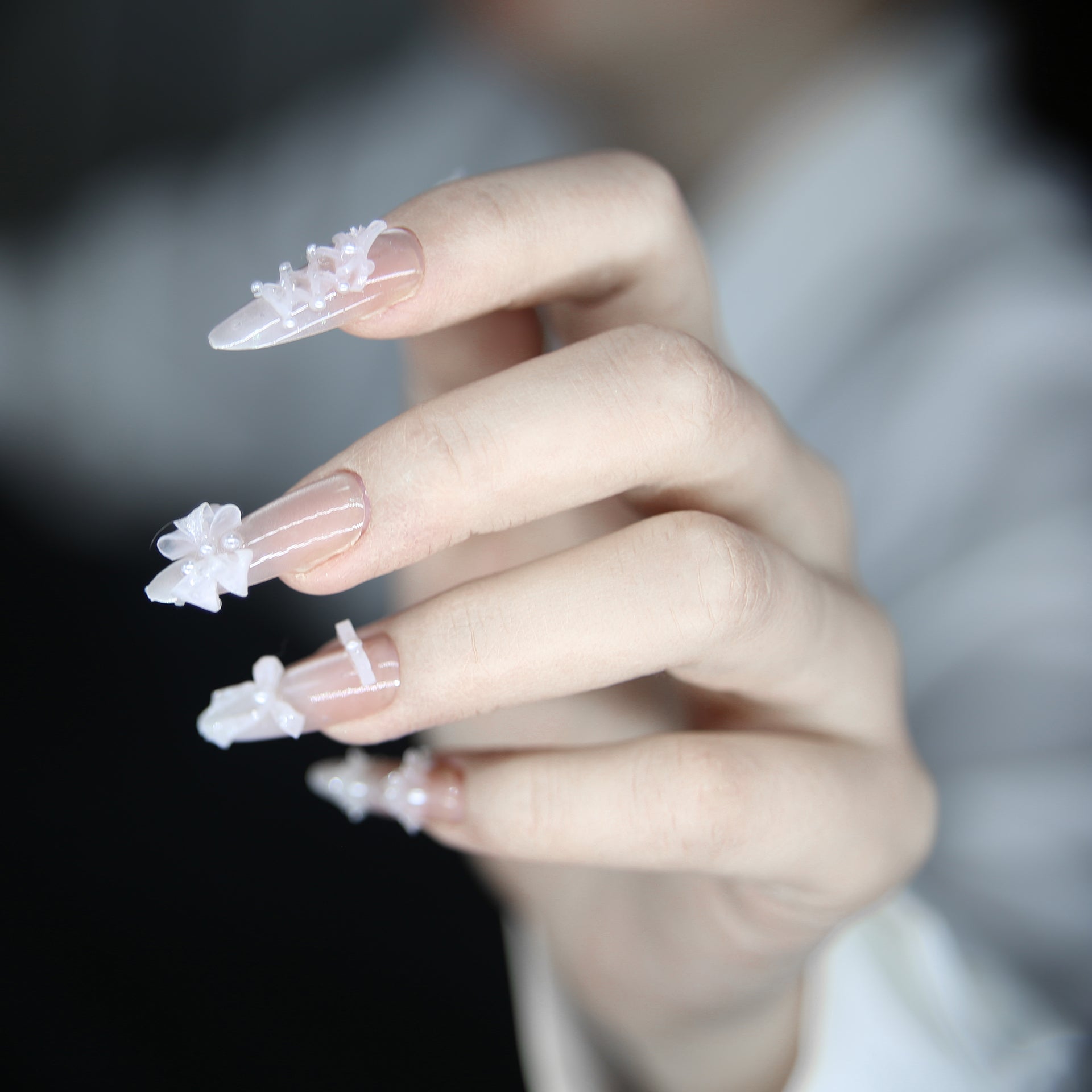 Customizable  Press-On Nails Kit – DIY Nail Art for Every Style! No.37