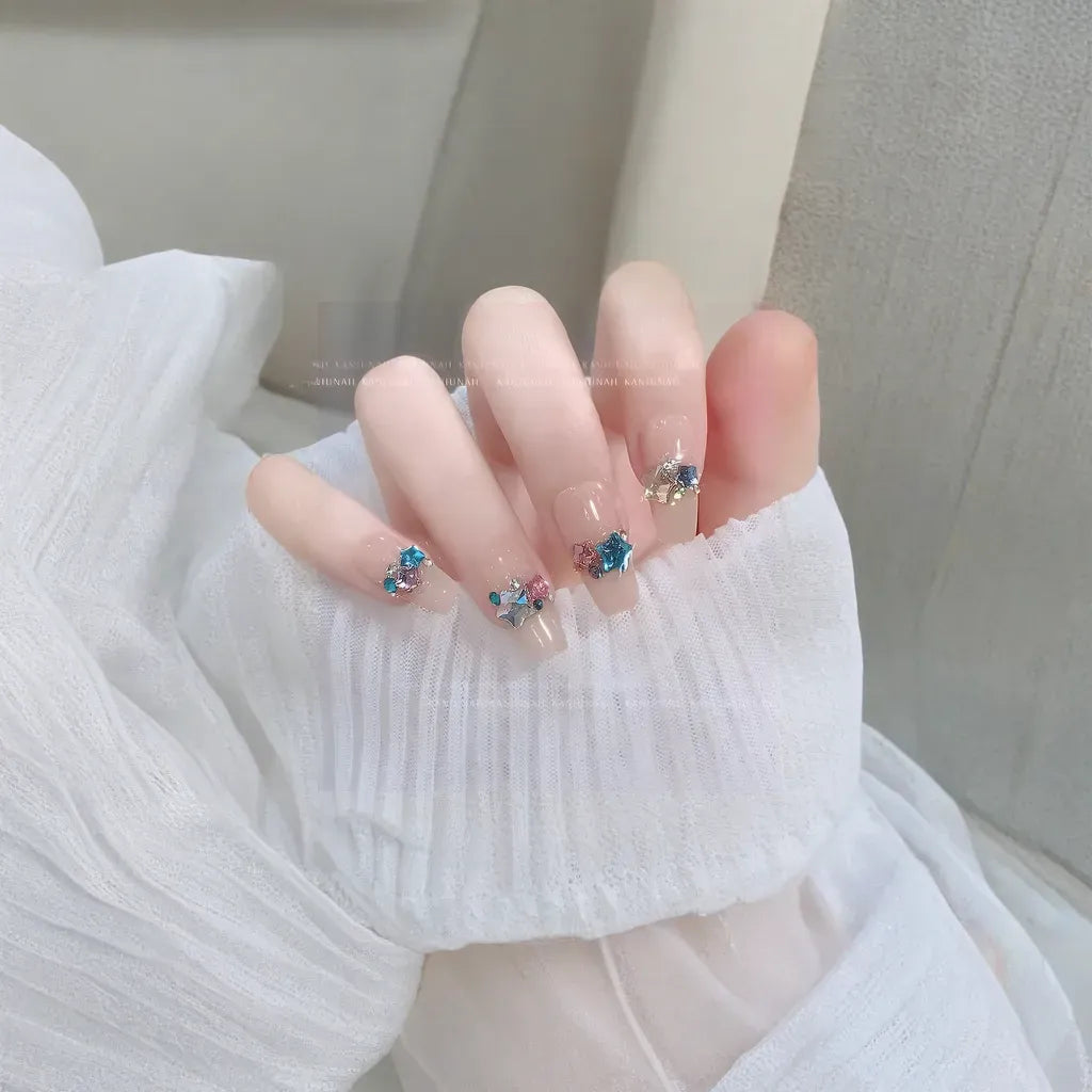 Customizable  Press-On Nails Kit – DIY Nail Art for Every Style! No.35